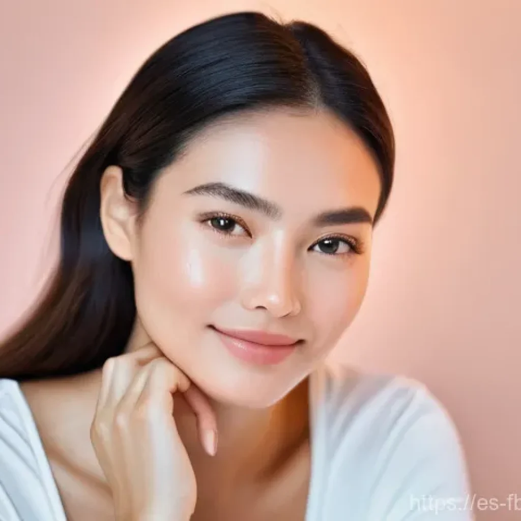 뷰티 산업의 AI 기반 마케팅 - **Prompt:** A diverse woman, aged 25-35, with radiant, healthy skin, is sitting comfortably in a wel...