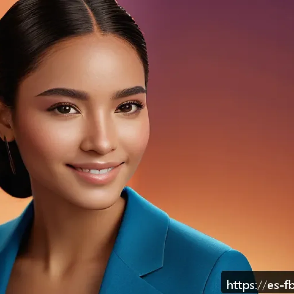 디지털 뷰티 브랜드 모델 - A hyperrealistic digital avatar representing a young Latin American woman with medium skin tone, nat...