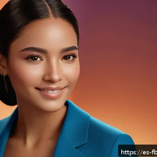 디지털 뷰티 브랜드 모델 - A hyperrealistic digital avatar representing a young Latin American woman with medium skin tone, nat...